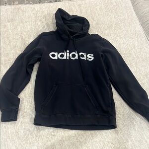 Adidas Men's Black Hoodie Small